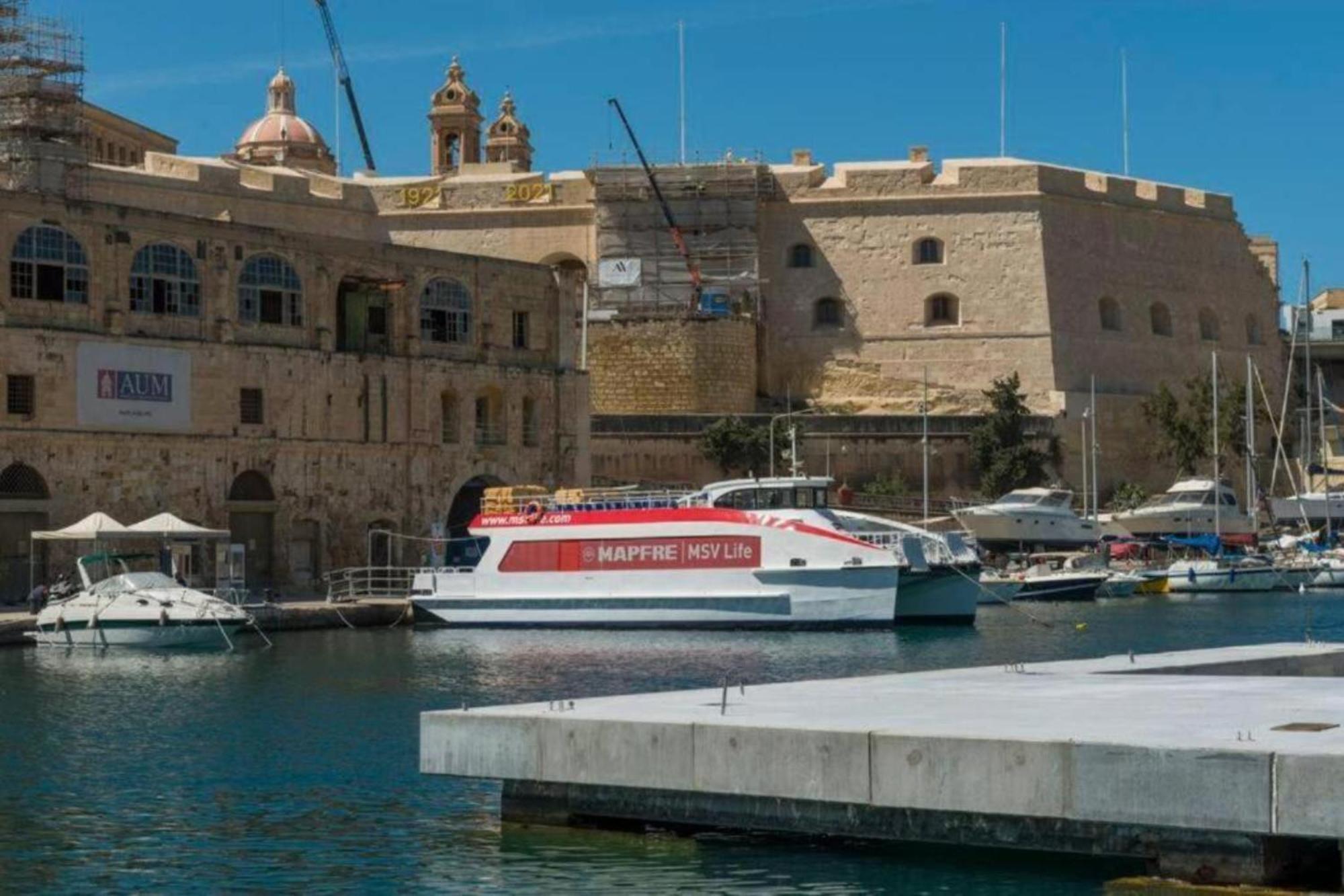 Authentic Gf Apartment With Terrace At The 3 Cities Marina Cospicua Ngoại thất bức ảnh